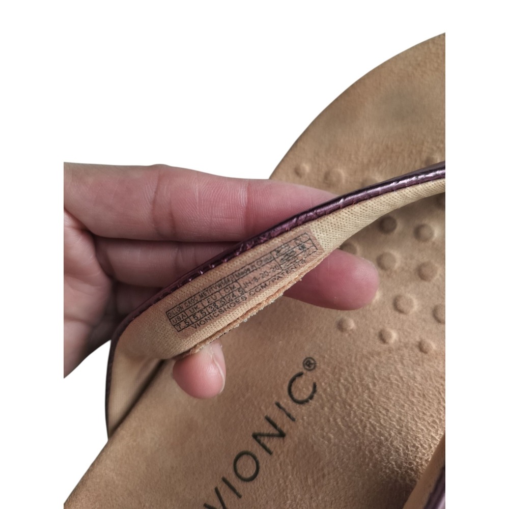 Vionic Women's Dillon Toe-Post Sandals Metallic P… - image 7